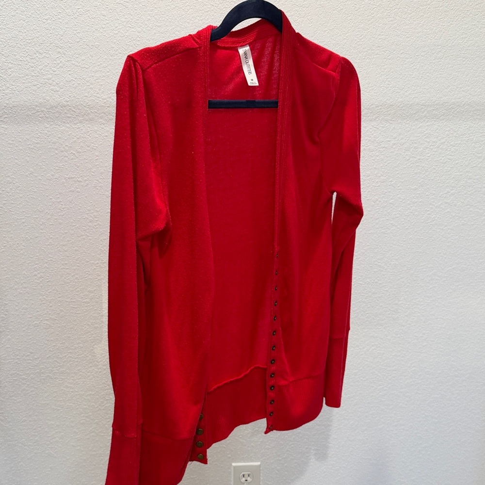 Vibrant Red Women's Cardigan
